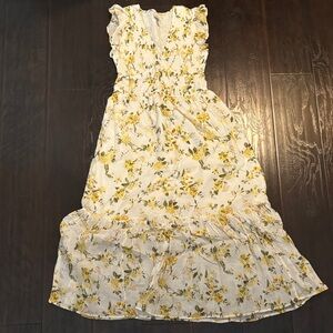 Joie White and Yellow Floral Dress